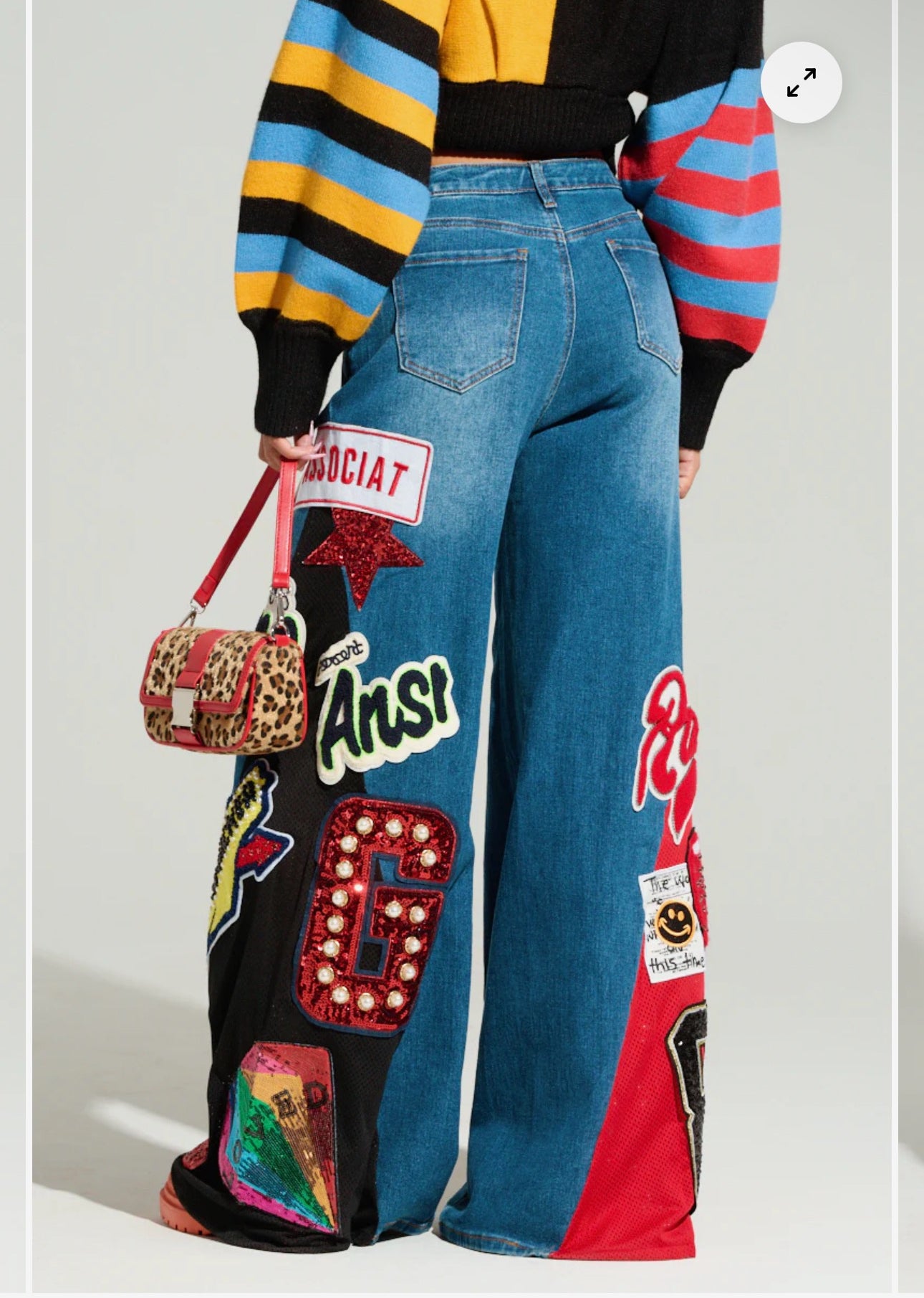 Not Sorry Patchwork Denim Jeans