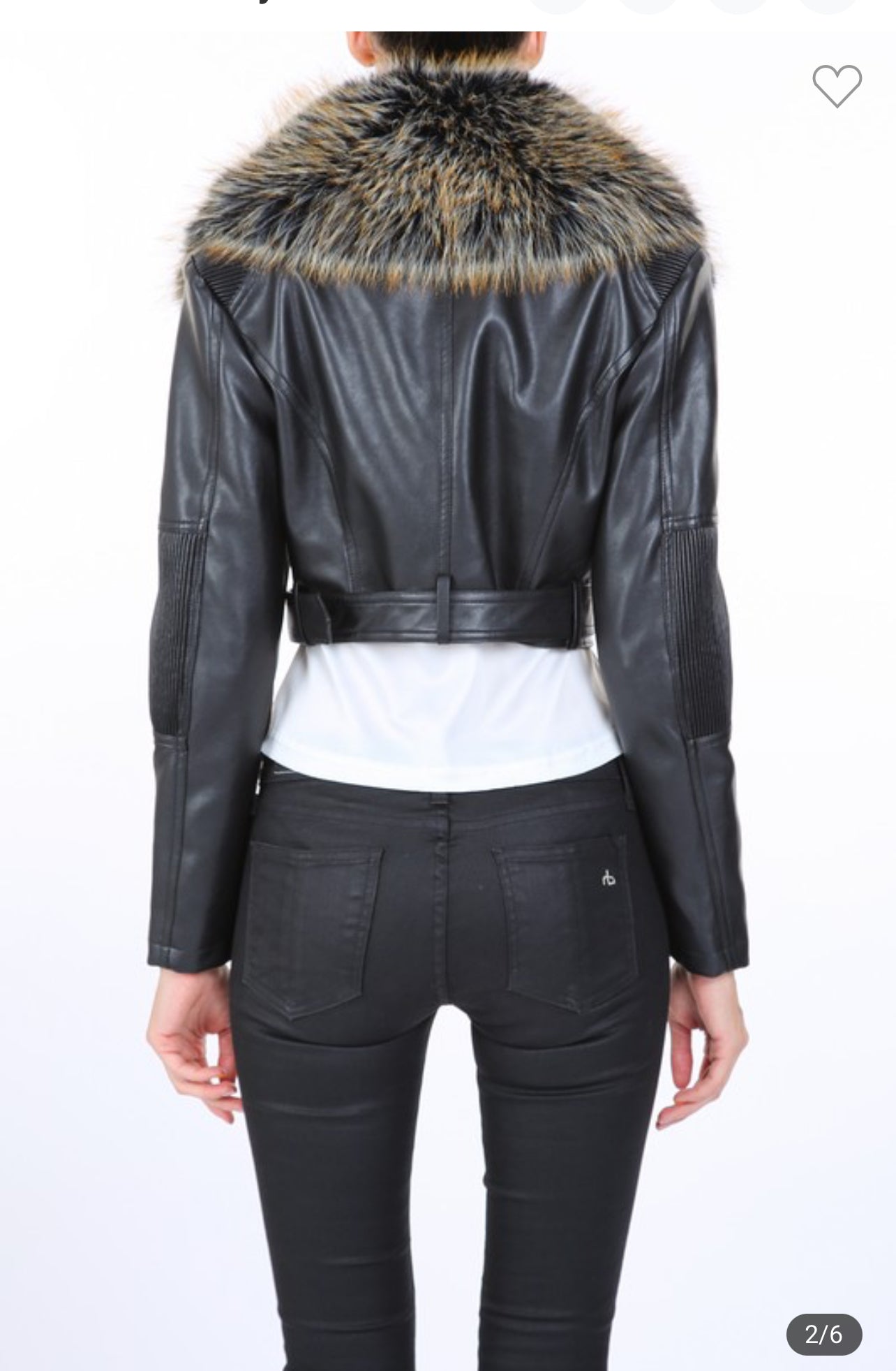 Nia Faux Fur Leather Jacket