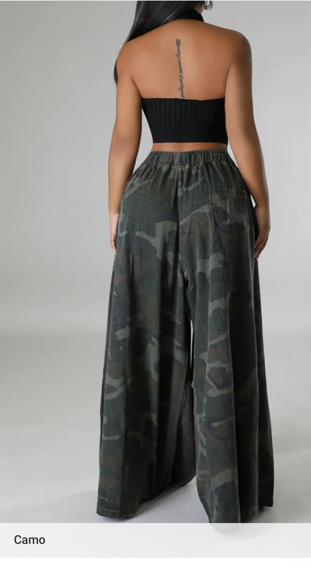 Camo Wide Leg Pants Estimated Ship Date (7/12-7/15)